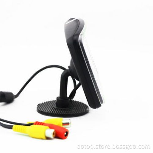3.5-inch Car Mini Rear-view Monitor,Remote Control/Multiple Languages/OSD Menu/Compact Design